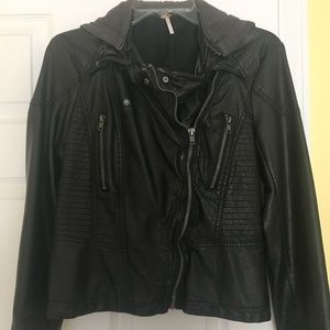 Free people leather jacket